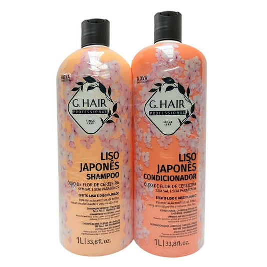 G.hair Japanese smooth Shampoo and Conditioner Kit 2x1 Liter