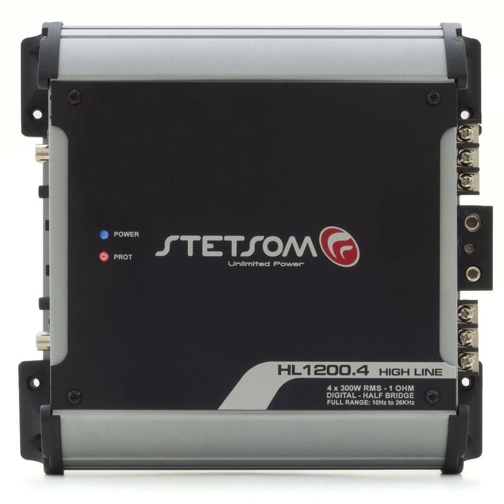 STETSOM DIGITAL AMPLIFIER MODULE HL1200.4 1200 WATTS RMS 1 OHM RCA 4 CHANNELS AUTOMOTIVE SOUND