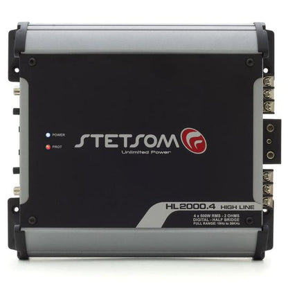 DIGITAL AMPLIFIER MODULE STETSOM HL2000.4 2000 WATTS RMS 2 OHMS RCA 4 CHANNELS AUTOMOTIVE SOUND
