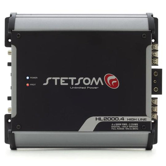 DIGITAL AMPLIFIER MODULE STETSOM HL2000.4 2000 WATTS RMS 2 OHMS RCA 4 CHANNELS AUTOMOTIVE SOUND