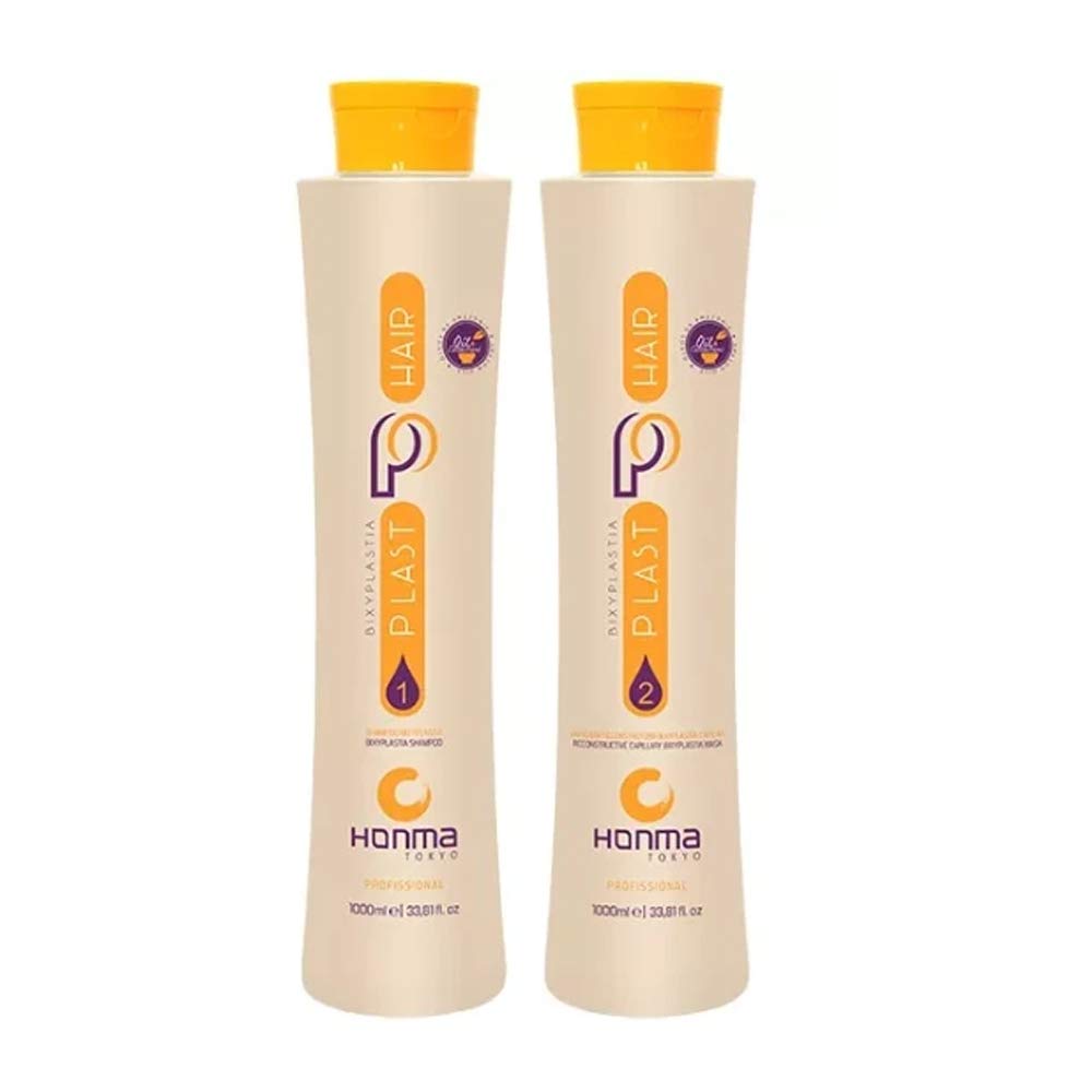 Wennoz PlastHair Bixyplastia Progressive Brush Kit – 2×1000mL – Brazilian Keratin Hair Treatment