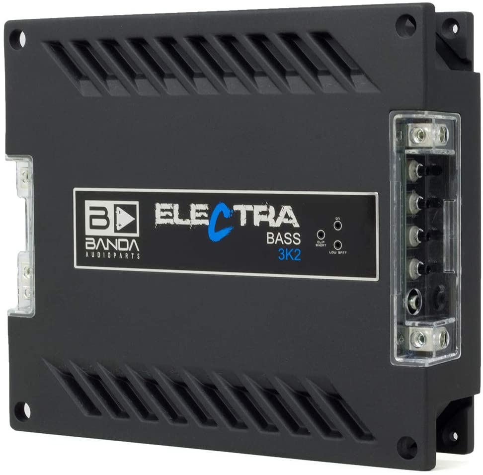 Banda Electra Bass 3K2-1 Channel 3750 Watts RMS 2 Ohm Car Amplifier