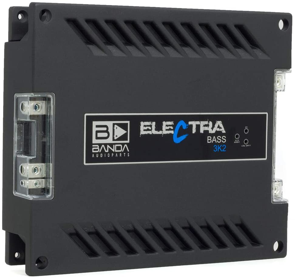 Banda Electra Bass 3K2-1 Channel 3750 Watts RMS 2 Ohm Car Amplifier