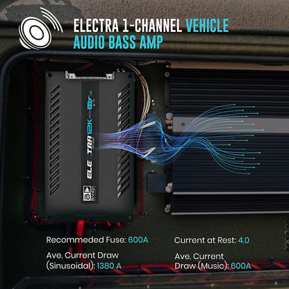 BANDA 12K BASS .5 OHM CAR AMP