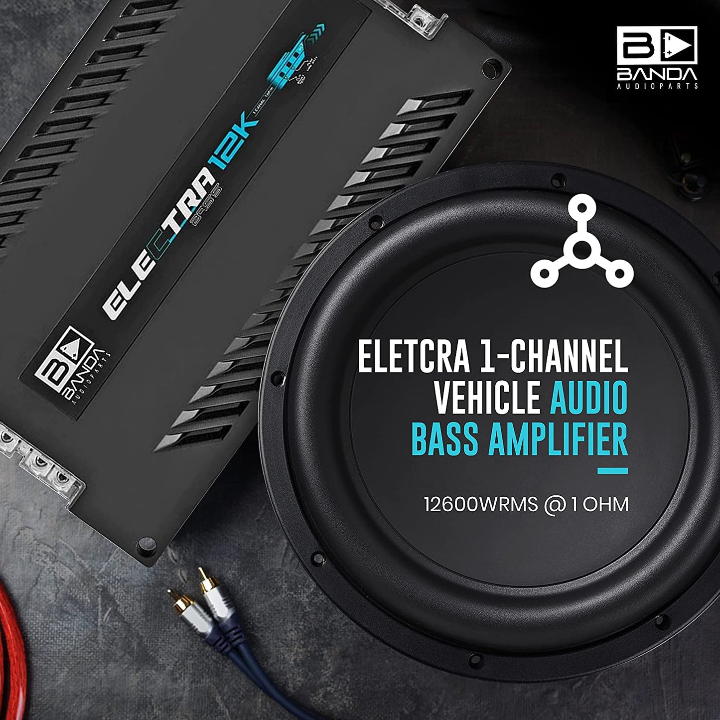 BANDA 12K BASS 1 OHM CAR AMP