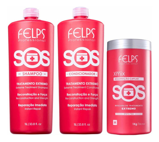 Felps Sos Extreme Treatment Kit 2x1L + 1kg Mask