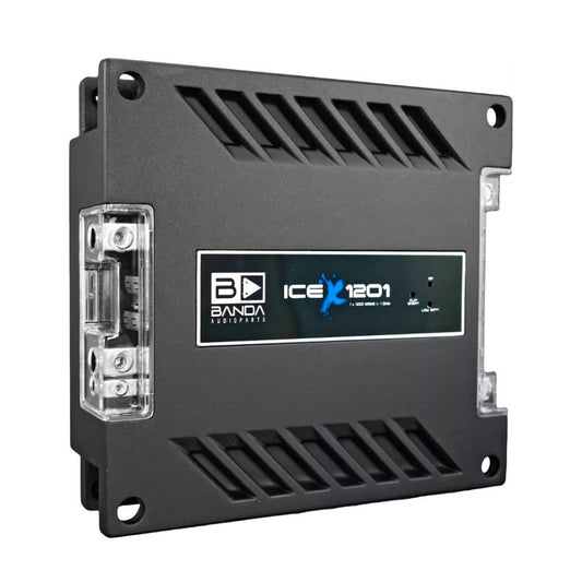Banda ICE X 1201 - 1200 WRMS 1 - CH Monoblock Car Audio Amplifier - 1 Ohm