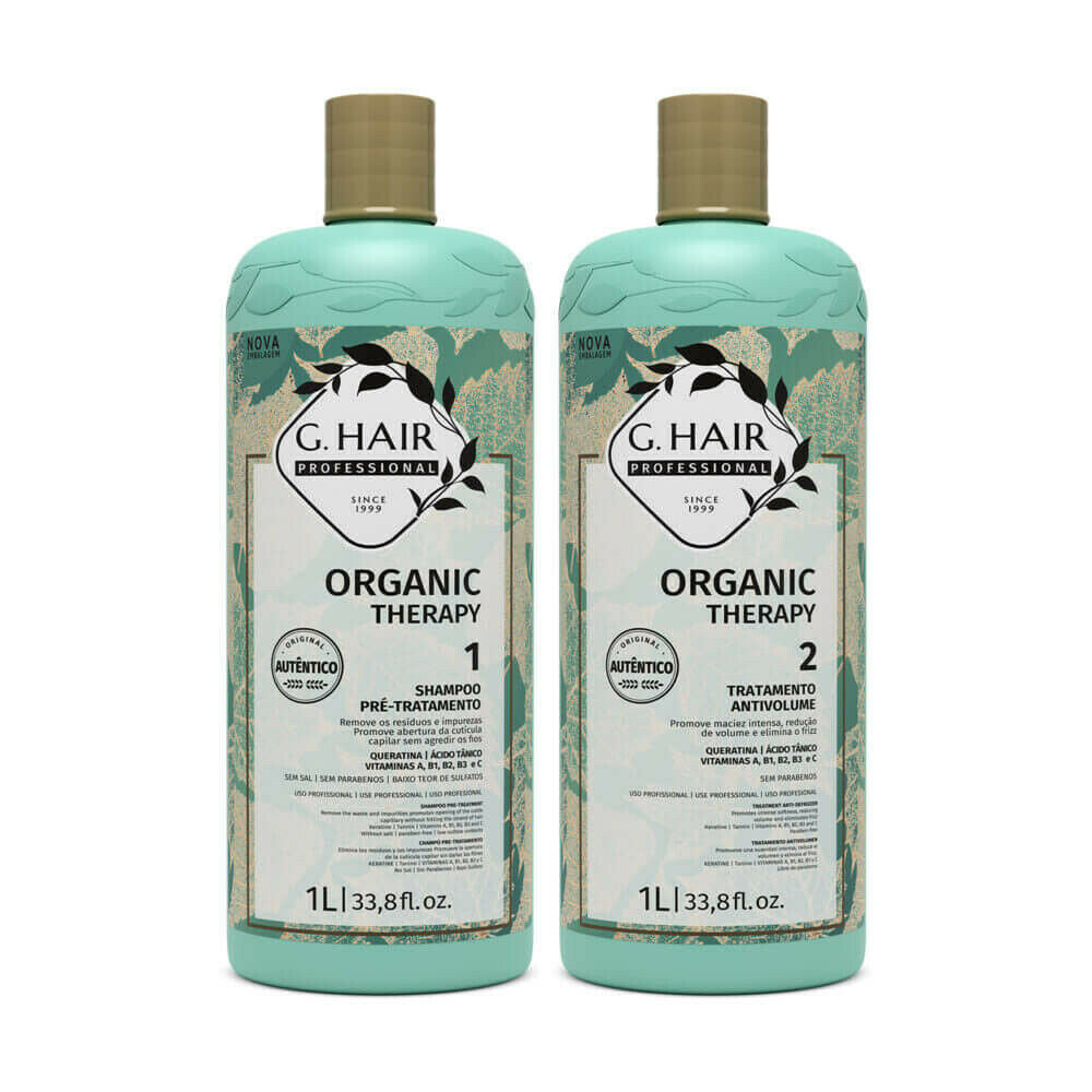 Kit Ghair Organic Therapy - Progressive Brush Hair - 2x1000mL