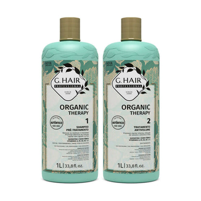 Kit Ghair Organic Therapy - Progressive Brush Hair - 2x1000mL