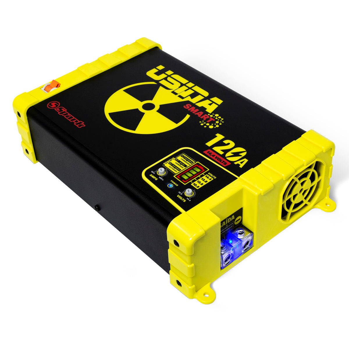 Automotive Power Supply and Charger Usina 120A Plus - 12V - Battery Meter