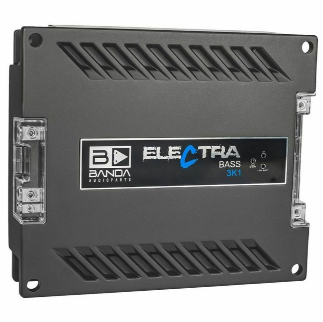 BANDA ELECTRA 3K1 - One Channel - 3000 Watts Max Car Audio Mono Amplifier- 1 OHM