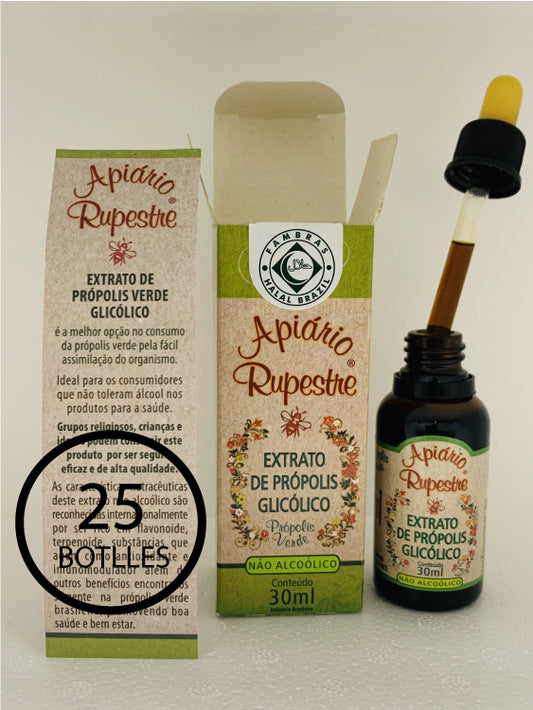Apiario Rupestre Brazilian Propolis Extract - 30mL (25 Bottles)