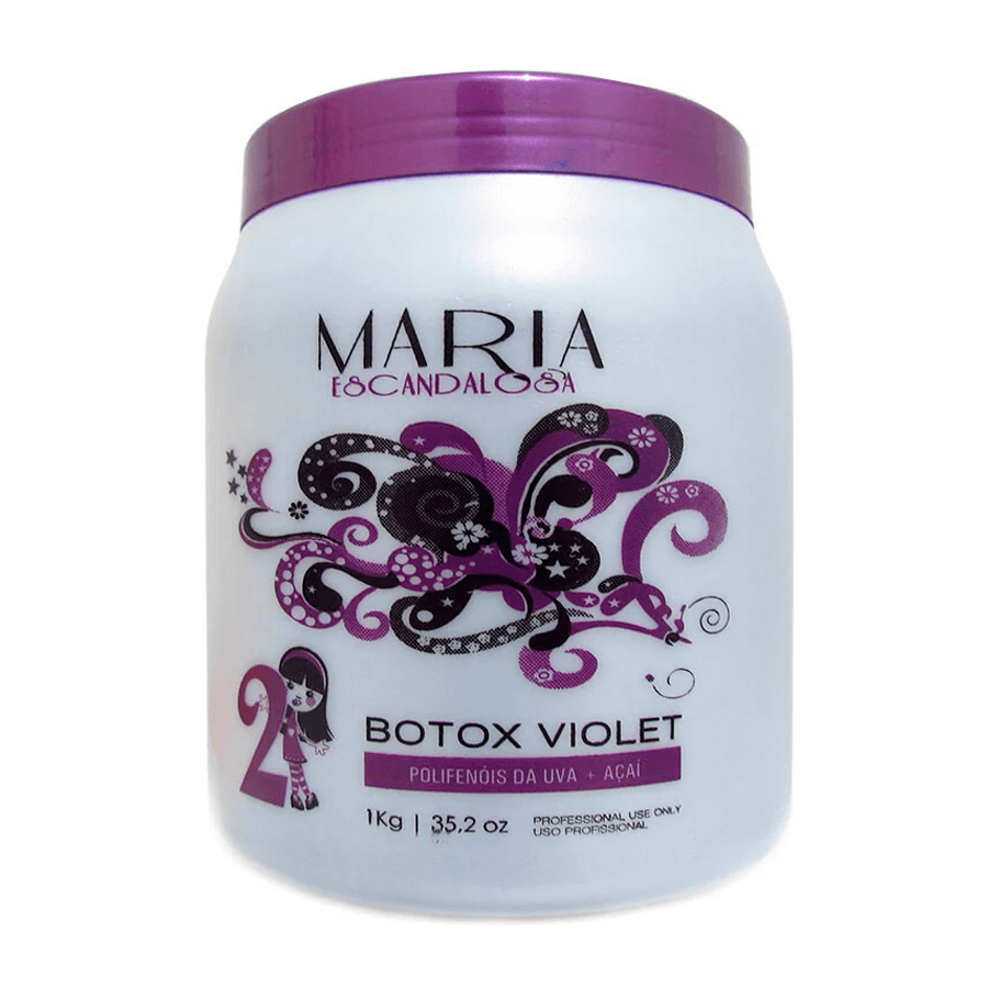Maria Escandalosa Btox Violet Matizador – 1Kg – Blonde Hair Toner & Volume Reducer