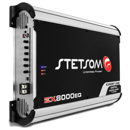 Stetsom EX8000 EQ 8000 Watts RMS Amplifier High Power Car Audio - 1 Ohm