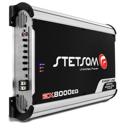 Stetsom EX8000 EQ 8000 Watts RMS Amplifier High Power Car Audio - 2 Ohms
