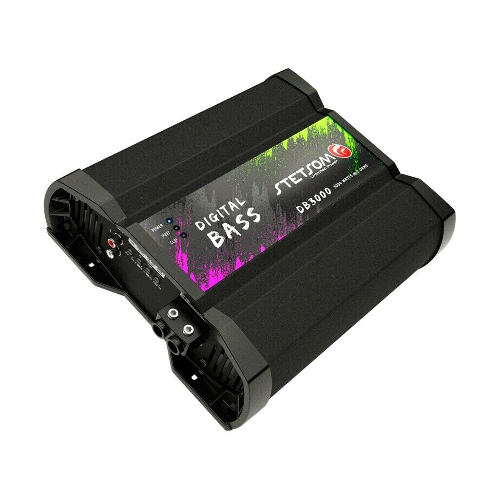 Stetsom DB 3000 DIGITAL BASS 3K Watts RMS Class D Mono Amplifier - 1 OHM
