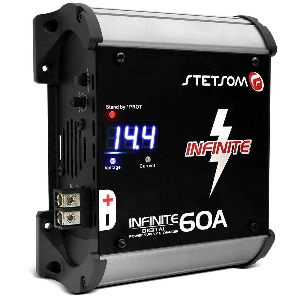 STETSOM INFINITE 60A 3000W RMS BIVOLT DIGITAL CHARGER WITH VOLTMETER