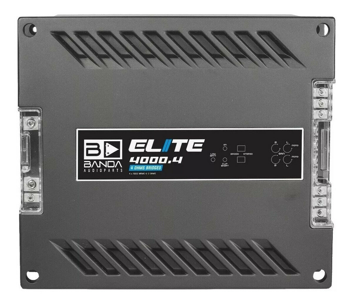 Banda Elite  Amplifier 4000.4 - 4000 Rms  4 Channels - 1 Ohm